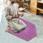 Creations Islamic Muslim Prayer Rug Flannel Carpet Soft 25.5x45inch for Kids Men Women Style NHome & Garden|Rugs & Carpets|Door Mats & Floor Mats - Image 9