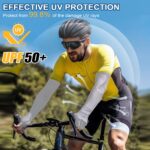 Sun Protection Gloves UV Arm Sleeves for Men & Women, Compression Cooling Hand Gloves for Summer, Sports & Workout, Tattoo Cover for Bike Riding - Image 4