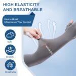 Sun Protection Gloves UV Arm Sleeves for Men & Women, Compression Cooling Hand Gloves for Summer, Sports & Workout, Tattoo Cover for Bike Riding - Image 6