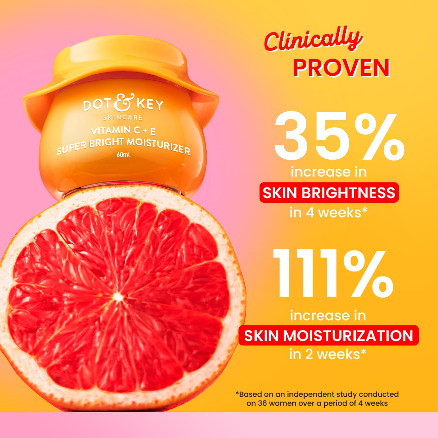 Dot & Key Vitamin C + E Sorbet Super Bright Moisturizer for Face | Vitamin C Face Cream For Glowing Skin | Reduces Skin Dullness | Oil Free & Lightweight | For All Skin Types | 25ml - Image 6