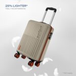 Safari Astra Neo 8 Wheels 56cm Cabin Size Trolley Bag, Hard Case Polycarbonate, 360 Degree Wheeling Carry-on Luggage for Men & Women, Travel Bag, Suitcase for Travel, Trolley Bag for Travel, Champagne - Image 3