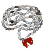 Original Vaijayanti Mala Jaap Japa Mala 108+1 Beads | Pure Tulsi-Like Off-White Natural Beads |Meditation Spiritual Prayer Men & Women Handcrafted Mala for Pooja & Jap (Size 15 Inch) - Image 4
