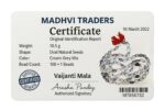 Original Vaijayanti Mala Jaap Japa Mala 108+1 Beads | Pure Tulsi-Like Off-White Natural Beads |Meditation Spiritual Prayer Men & Women Handcrafted Mala for Pooja & Jap (Size 15 Inch) - Image 5