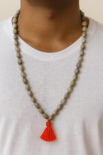 Original Vaijayanti Mala Jaap Japa Mala 108+1 Beads | Pure Tulsi-Like Off-White Natural Beads |Meditation Spiritual Prayer Men & Women Handcrafted Mala for Pooja & Jap (Size 15 Inch) - Image 6