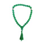 Glossy - 8 MM Green Onyx Stone Beads Tasbih Islamic Salah for Prayer 33 Beads Tasbeeh Salat Prayer for Muslims for Daily Prayer, Ramadan Eid Gift, Muslim jap mala Meditation Misbaha - Image 3