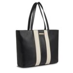 Caprese Evelyn 15.6-Inch Laptop Compatible Large Tote Bag for Women | Stylish, Durable, and Spacious with Multiple Compartments, Back Zipper Pocket for Work, Travel, and Everyday Use - Image 9