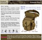 UDee Tactical Drop Leg Bag for Men – Military-Style Utility Waist Thigh Pack, Crossbody Hip Belt Pouch for Motorcycle, Hiking, Outdoor Travel, Camping, Airsoft – Adjustable MOLLE Gear Bag (Khaki) - Image 4