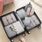 7 In 1 Suitcase Organizer - Travel Organizer Set, Packing Cubes for Suitcase, Clothes Storage Cubes, Travel Bag Organizer, Luggage Packing Organizers for Travel Accessories 7 pcs Set (Grey) - Image 7