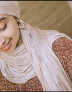 Premium Jersey Hijab Scarf, Soft Cotton Blend, Light baby pink - Image 5