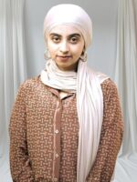 Premium Jersey Hijab Scarf, Soft Cotton Blend, Light baby pink - Image 6