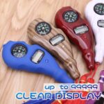 Sainslet Wooden Manual & Digital Tasbeeh Counter with Compass | Finger Tally Prayer Beads Counter for Mantra Counting, Meditation & Religious Use | Portable & Easy to Use - Image 3