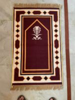 Premium Microfiber Prayer Mat Janamaz for Muslims – Soft & Lightweight Namaz Mat 70x110 cm | Portable, Washable Islamic Prayer Rug for Home, Travel & Mosque. (Brown) - Image 5