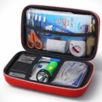 First Aid Bag – Hard Shell Medical Kit Storage Bag For Home Travel Camping Hiking or Car, Water Resistant & Zipper Closer Portable Medicine, Bandages and Emergency Supply organizer Case (Small) - Image 3