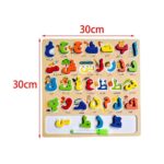 Wood Arabic Educational Puzzle Board for Kids Toddlers Learning Matching Toy C| Educational Toys | STEM Toys | Learning Toys - Image 3