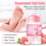 Urea Foot Hand Cream Stick for Cracked Heel Repair, Hydrating Foot Balm with Shea Butter, Coconut Oil, Aloe & Vitamin E, Moisturizing Peach Scent for Dry Dead Skin Care 40g - Image 3