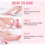Urea Foot Hand Cream Stick for Cracked Heel Repair, Hydrating Foot Balm with Shea Butter, Coconut Oil, Aloe & Vitamin E, Moisturizing Peach Scent for Dry Dead Skin Care 40g - Image 5