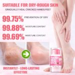 Urea Foot Hand Cream Stick for Cracked Heel Repair, Hydrating Foot Balm with Shea Butter, Coconut Oil, Aloe & Vitamin E, Moisturizing Peach Scent for Dry Dead Skin Care 40g - Image 8