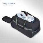 Safari Polyester in-Line Skate Sprinter Cabin Size Duffle Trolley Bag, Soft Carry-On Luggage, 2 Wheel Travel Duffle Bag for Men & Women, 5 Years Warranty, Grey, 55Cm - Image 3