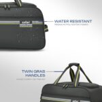 Safari Polyester in-Line Skate Sprinter Cabin Size Duffle Trolley Bag, Soft Carry-On Luggage, 2 Wheel Travel Duffle Bag for Men & Women, 5 Years Warranty, Grey, 55Cm - Image 4