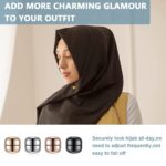 LACHEERY Magnetic Hijab Pins for Women | No-Pin Scarf Magnets for Hijab, Saree & Dupatta | Strong Hold, No Holes, Reusable Anti-Snag Hijab Clips | Fashion Hijab Accessories - Image 5