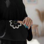 Women Firdous Fabric Solid Abaya Burqa with Sleeve Embroidery | Long Sleeve | Classic Fit | Without Dupatta - Image 5