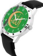 KIARVI GALLERY Men’s Analog Casual Wrist Watch – Classic Stylish Design for Office & Casual Wear Design No GRN AVIO Islamic_BLK LTHR - Image 3