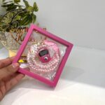 HADIYAH Pink Pearl Tasbeeh with Digital Tasbeeh Counter – Transparent Combo - Image 3