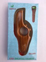 Digital Tasbeeh Counter Beads with LED Display | Hand Tally Jaap Mala ABS Plastic Rotating Prayer Finger Ring Counting Machine for Prayer, Meditation & Mantra Chanting (Red Wooden, Pack of 1) - Image 6