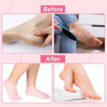 Silicone Gel Spa Socks for Women & Men – Moisturizing Heel Socks for Dry, Cracked Feet with Natural Oils & Vitamin E – Reusable Foot Care Socks for Heel Repair & Hydration – 1 Pair, Multicolor (Socks) - Image 5