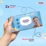 UltraSoft Baby Wet Wipes With Lid | Enriched with Vitamin E & Aloe Vera | Alcohol-Free, Thick & Gentle Wipes | Safe for Newborns & Toddlers | Pack Of 1 (72 Wipes) - Image 8