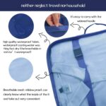 7 Set Travel Organizer Bag/Packing Cubes/Bags for Luggage/Suitcases/Travel Accessories/Compression Storage Shoe Bag/Clothing Underwear for Man & Womenl Nylon (navy blue) - Image 4