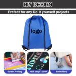 MAKABEE Drawstring Backpack 6Pcs Drawstring Gym Bags Black Draw String Bags Backpack for Sports, Gym, Travel, Swimming, Beach (6 Colors) - Image 5