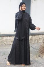 Printed Abaya For Women Elegant Modest Wear Burqa Islamic Naqab Fashion Stylish Dubai Abaya (Flower Print) - Image 3