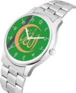 KIARVI GALLERY Men’s Analog Casual Wrist Watch – Classic Stylish Design for Office & Casual Wear Design No WHT NW AVIO Islamic_BLK LTHR - Image 3