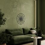 Metal Arabic Number Wall Clock | Modern Islamic Wall Art Decor | Silent Big Size Islamic Wall Clock for Home Decor, Muslim Gifts. (40 cm) DA-107 - Image 5