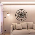 Metal Arabic Number Wall Clock | Modern Islamic Wall Art Decor | Silent Big Size Islamic Wall Clock for Home Decor, Muslim Gifts. (40 cm) DA-107 - Image 6