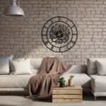 Metal Arabic Number Wall Clock | Modern Islamic Wall Art Decor | Silent Big Size Islamic Wall Clock for Home Decor, Muslim Gifts. (40 cm) DA-107 - Image 7