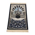 Prayer Rug Thick Traditional Eid Ramadan Mat for Kids Men Women Ramadan Gift 70x110cm Building - Image 6