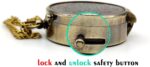 Antique Brass Pocket Compass with Leather Case | Vintage Grow Old Compass | Maritime Navigation Nautical Compass for Travel, Hiking, Outdoor Adventure, Map Reading and Land Surveying - Image 5