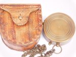 Antique Brass Pocket Compass with Leather Case | Vintage Grow Old Compass | Maritime Navigation Nautical Compass for Travel, Hiking, Outdoor Adventure, Map Reading and Land Surveying - Image 6