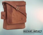 WildHorn Leather Sling Messenger Bag for Men I Multipurpose Crossbody Bag I Travel Bag with Adjustable Strap I IDIMENSION: L- 8 inch H- 10.5 inch W- 2.75 inch - Image 4