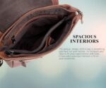 WildHorn Leather Sling Messenger Bag for Men I Multipurpose Crossbody Bag I Travel Bag with Adjustable Strap I IDIMENSION: L- 8 inch H- 10.5 inch W- 2.75 inch - Image 8