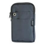 Saco Cell Phone Pouch Crossbody Bag with Shoulder Sling & Belt Clip | Travel Phone Holster Waist Pouch with Keychain for iPhone Samsung OnePlus Oppo Vivo Redmi Xiaomi Smartphone up to 6.7 Inch – Grey - Image 5