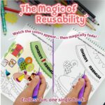 Reusable Magic Water Coloring Book For Kids, Educational Fun Time for Kids, Mess-Free Art with Quick Dry Technology (Vehicles Theme | 4 Reusable Coloring & Activity Boards | 1 Refillable Water Pen) - Image 8