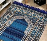 Anti-Skid/Soft/Foldable Jainamaz/Prayer Mat, 4x2 Feet Or 117x 69 cms (Blue) - Image 6