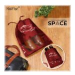 Shoe Bags for Travel Set of 03 – Waterproof Shoe Covers with Transparent Window | Travel Shoe Organizer for Men & Women | Dust Proof Shoe Storage Pouches for Suitcase, Gym & Closet (Maroon) - Image 7