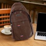 Oblivion Crossbody Bags for Men – Multicolor Stylish Waterproof Unisex Anti-Theft Chest Backpack with USB Port – Casual Travel Shoulder Sling Bag for Passport, Mobile & Wallet (Brown) - Image 5