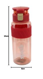 Attro Active Sports 1000ml Water Bottle with Flip Top Lid & Easy to Carry Handle ML Marking Mention for Daily Water Intake BPA Free Leak Proof - Red - Image 5