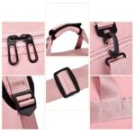 Storite Nylon 54 Cm Imported Multi Purpose Travel Duffle Bag for Women with Dry and Wet Separate Pocket, Lightweight Waterproof Backpack Carry Luggage Bag with Shoe Compartment (Pink,54x30x22 cm) - Image 5