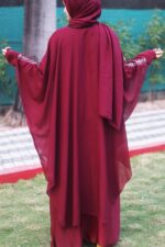 Nida fabric Free Size Muslim Burqa/Abaya & Burkha Dress for Muslim women and Girl's (F02-Burkha) - Image 6